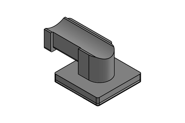 KBH holder for hook-and-loop cable ties